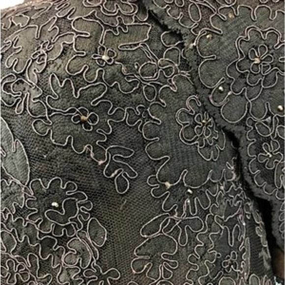 Helen Morley Dark Brown Strapless Lace Gown w/ Bolero 12 - Picture 10 of 11